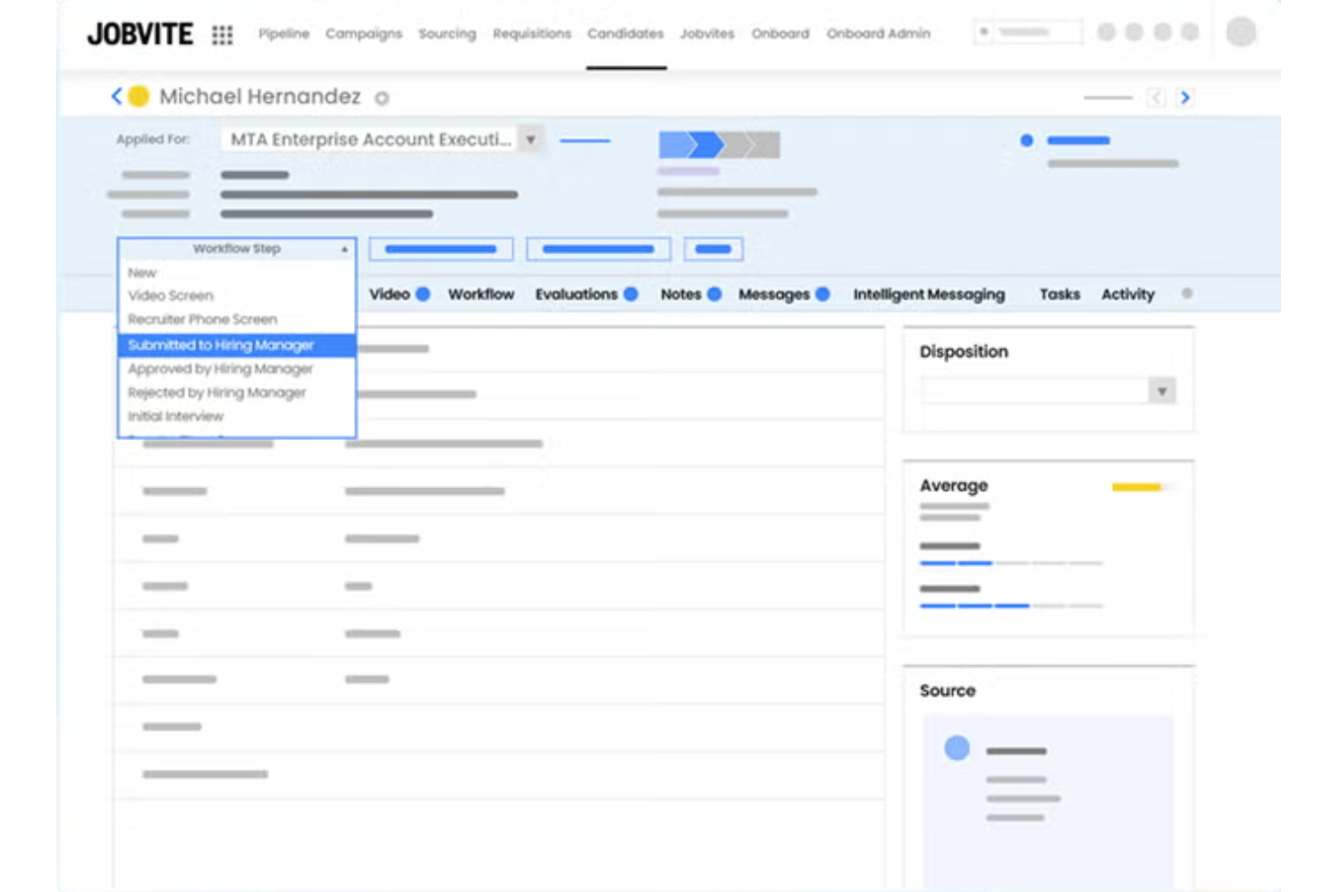 Jobvite tracks candidates, automates hiring, and streamlines recruiting workflows.