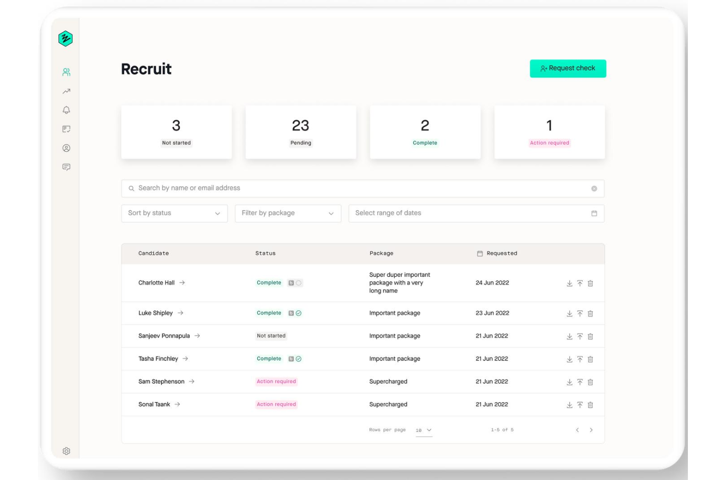 Zinc automates checks, screening, and hiring compliance processes.