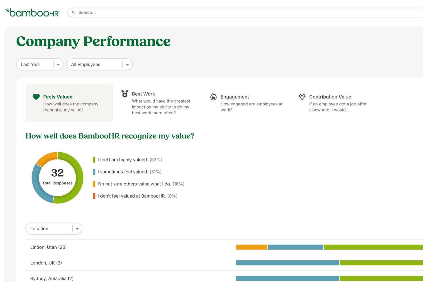 BambooHR® screenshot - 40 Best 360 Degree Feedback Software of 2026