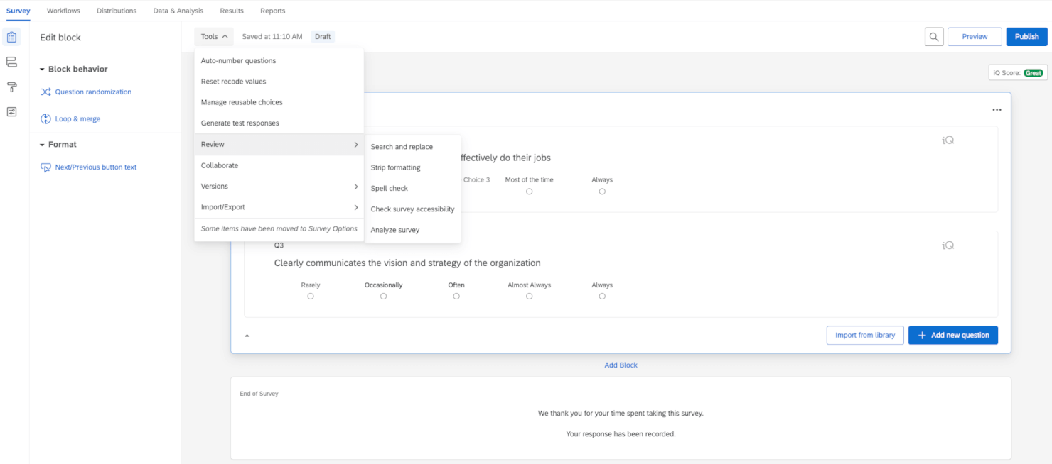 Qualtrics Employee Experience screenshot - 40 Best 360 Degree Feedback Software of 2026