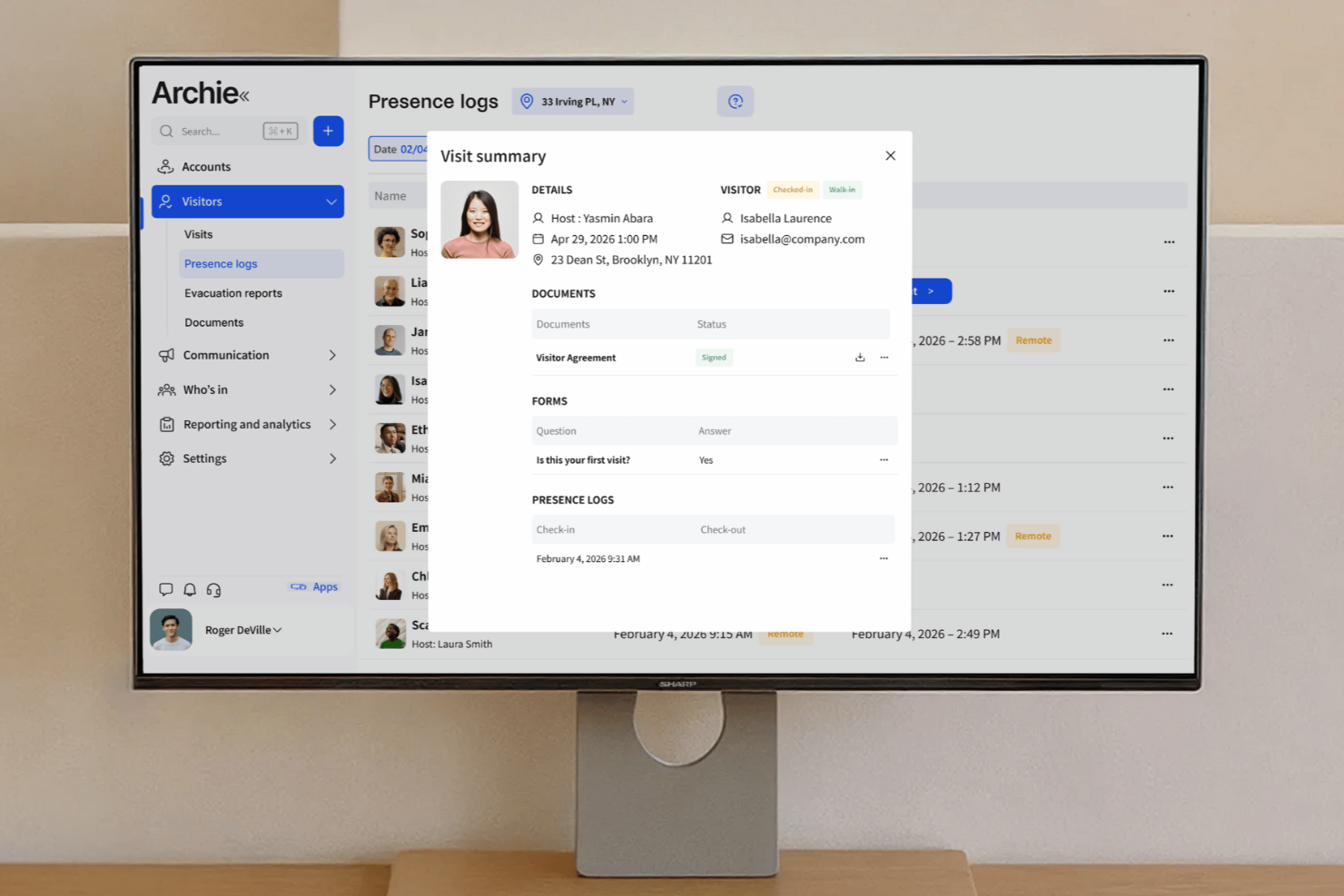 Archie screenshot - 20 Best Visitor Management Software of 2026: Reviewed