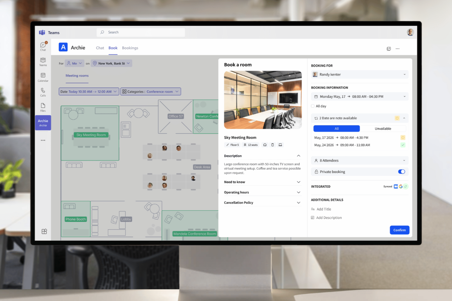 Archie screenshot - 32 Best Meeting Room Booking Software of 2026