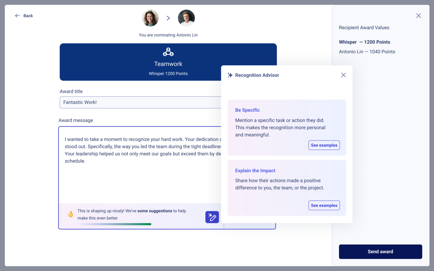 Workhuman screenshot - 10 Best Employee Recognition Platforms of 2026: Compared