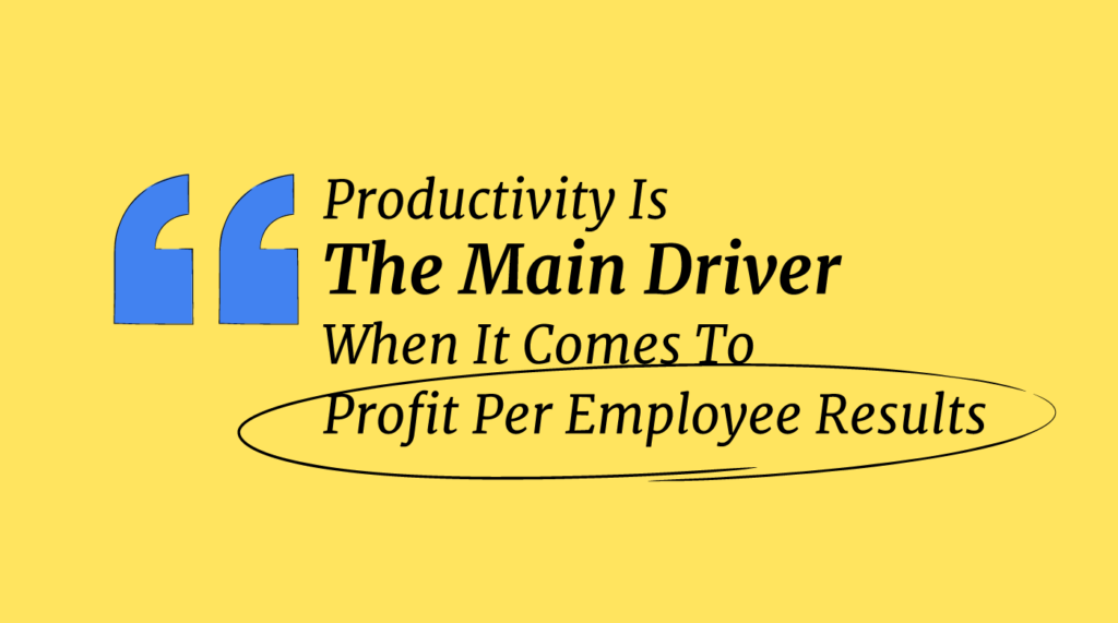 productivity is the main driver infographic