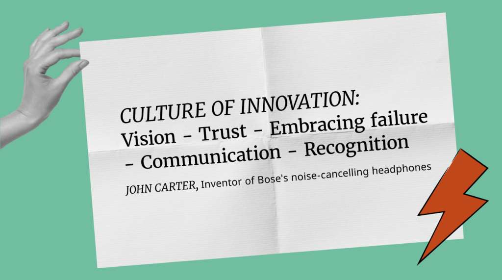 John Carter Culture Of Innovation Graphic