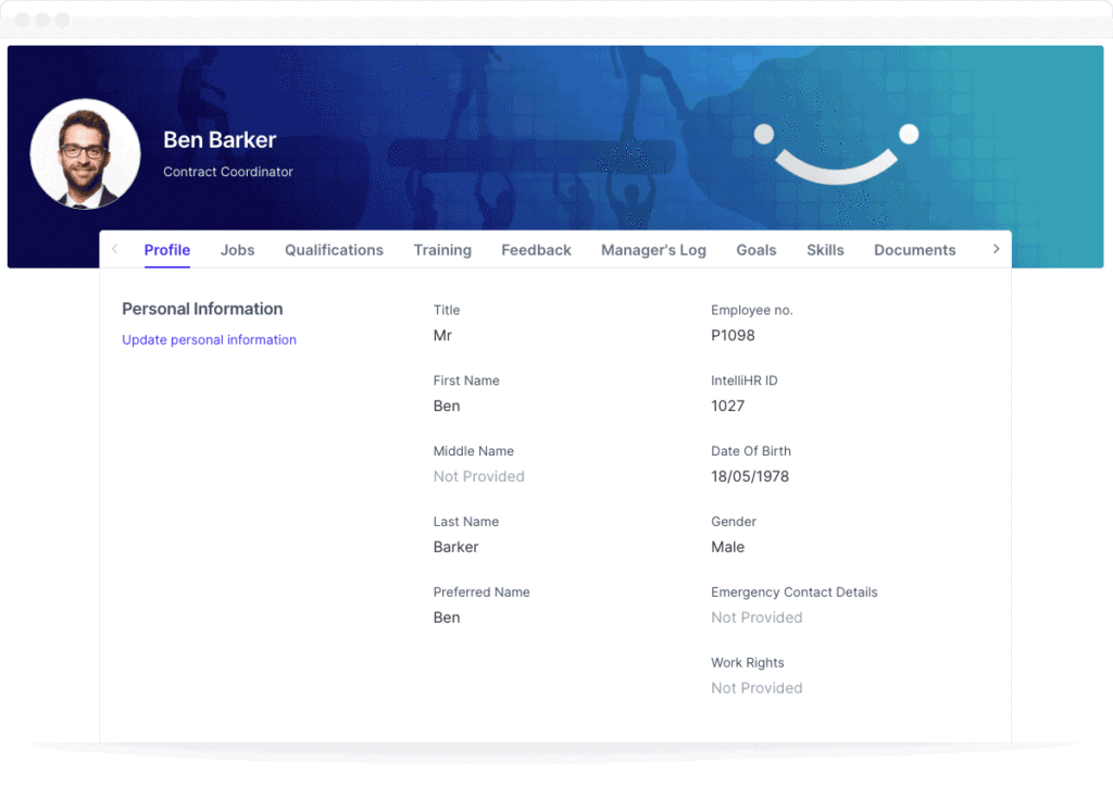 Intellihr Employee Profile GIF