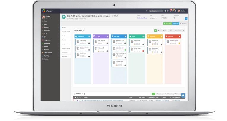 tracker applicant tracking system for small business screenshot