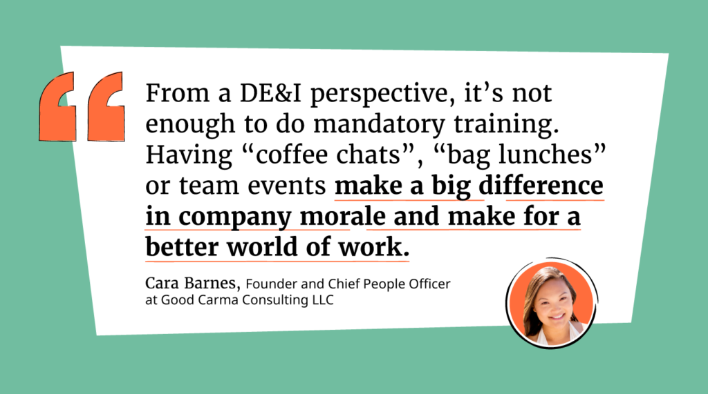 Cara Barnes Interview Quote Graphic