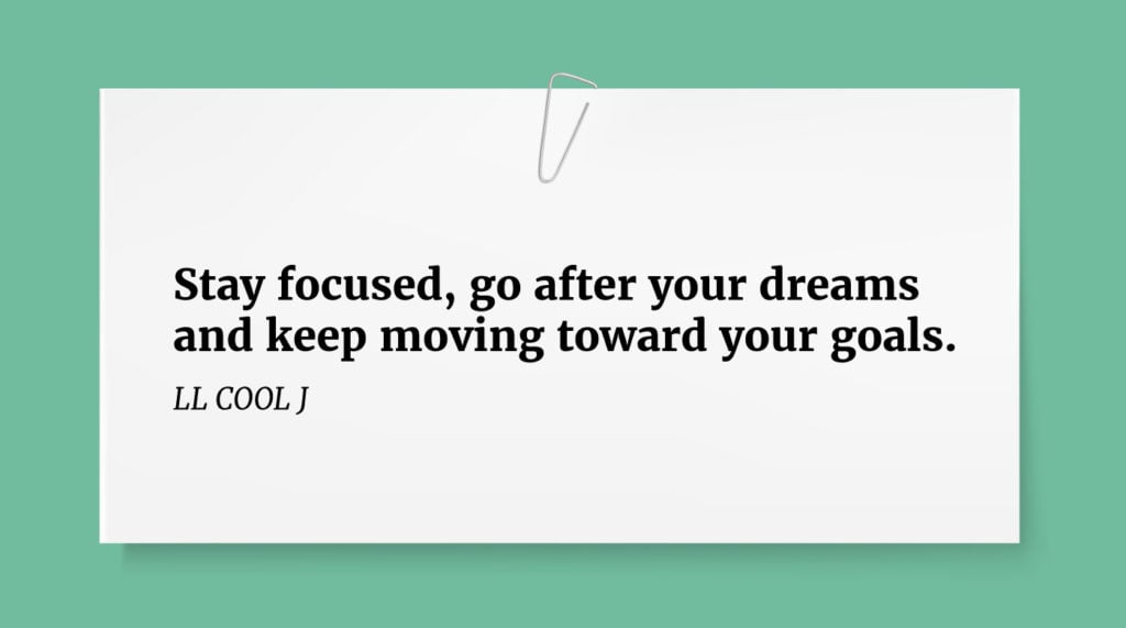 stay focused quote graphic