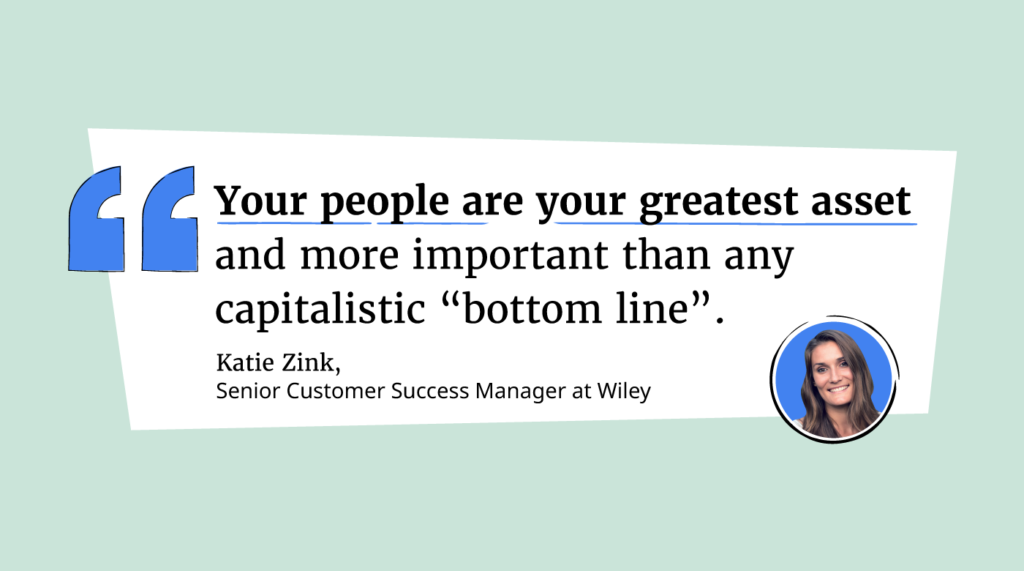 burnout is getting in the way of a better world of work katie zink quote graphic