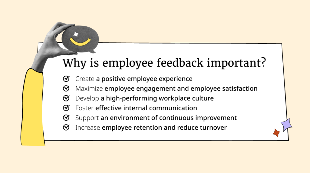 why is employee feedback important infographic