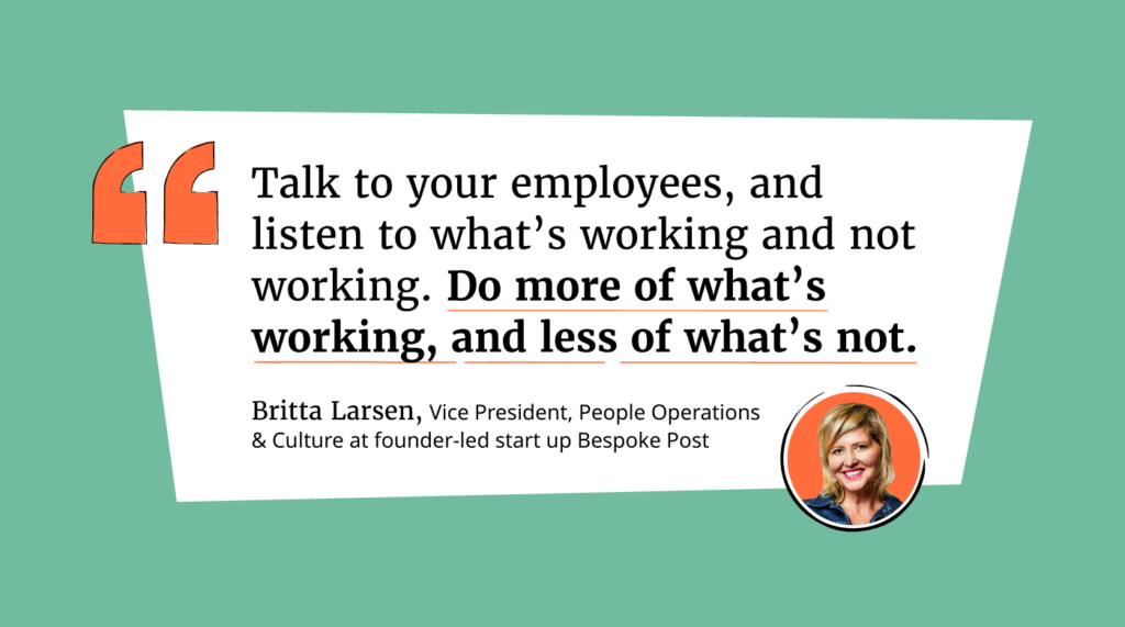 build better interview britta larsen quote graphic
