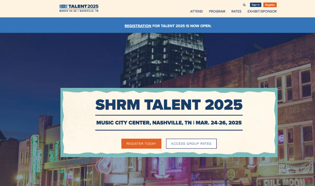 SHRM Talent Conference & Expo 2025 event details