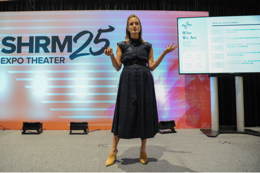 Expo Hall speaker presenting at the SHRM25 Annual Conference