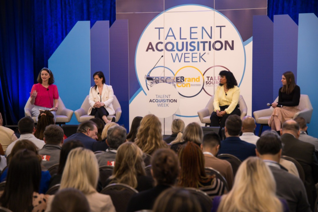 Panel discussion at the Talent Acquisition Week 2024 conference