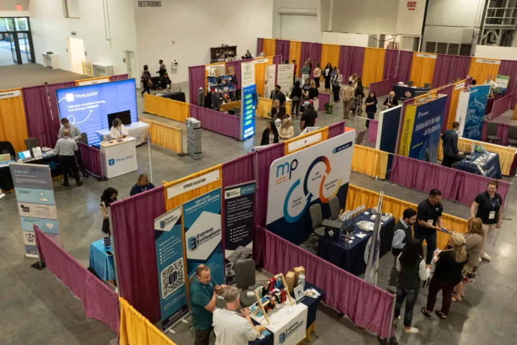 Expo hall of the Tri-State SHRM Conference 2025