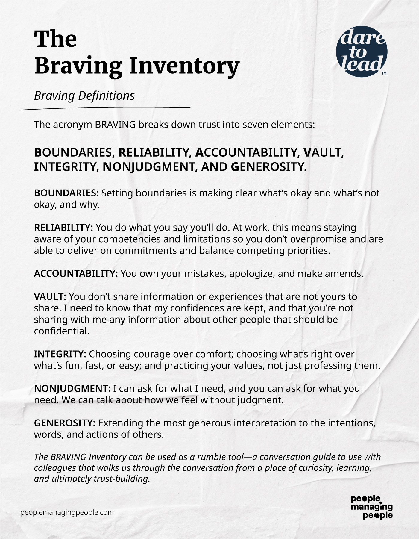 Braving graphic