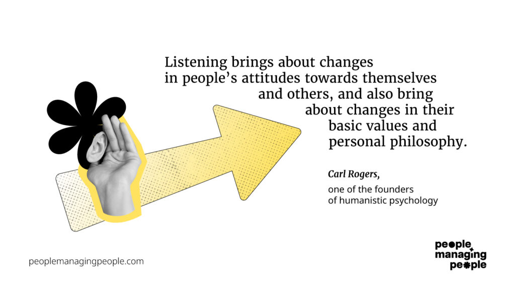 listening is a growth experience graphic