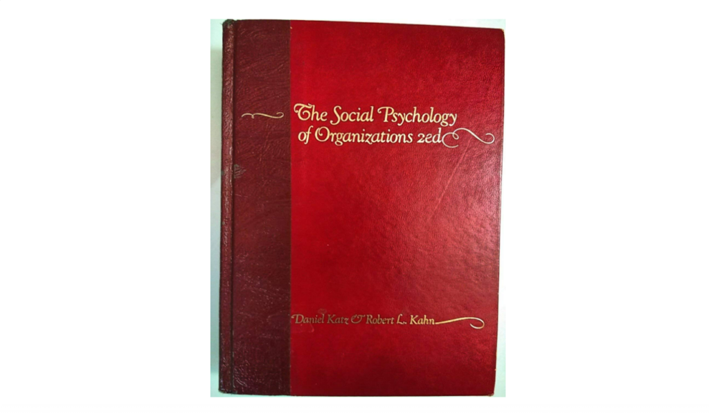 The Social Psychology of Organizations organizational psychology book