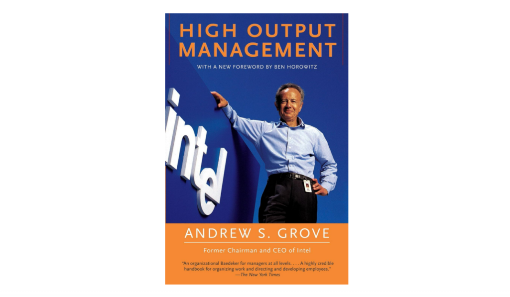 High Output Management book on managing people