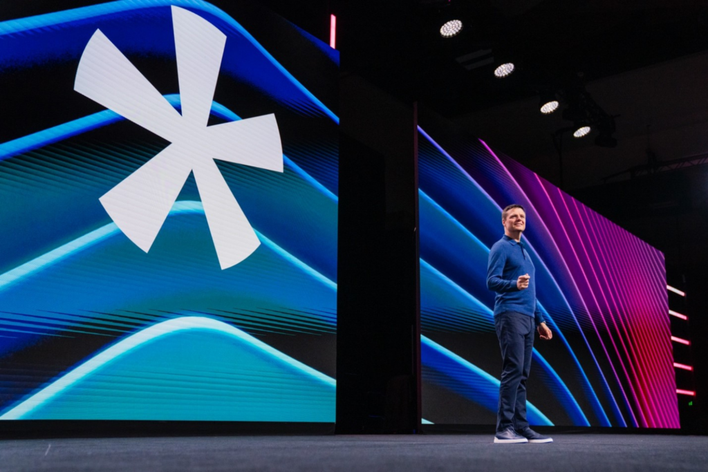 Eric Mosley, the founder of Workhuman (formerly Globoforce), on the 2025 Workhuman Live stage