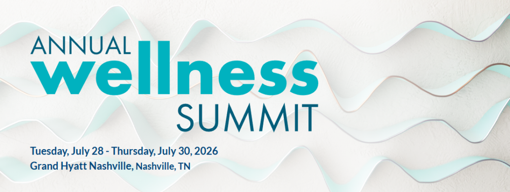 Promotional banner for the 2026 Annual Wellness Summit in Nashville