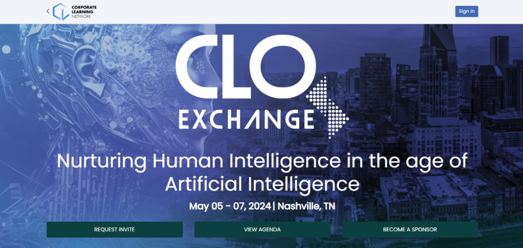 CLO Exchange learning and development conferences