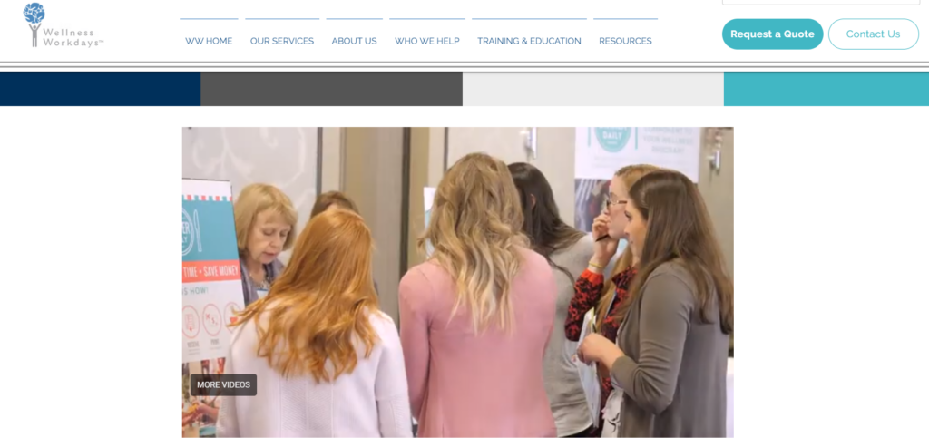 Virtual wellness conference session focused on emerging trends in employee wellbeing and mental health