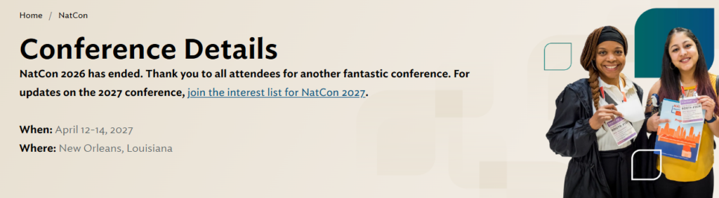 NatCon 2027 conference details banner