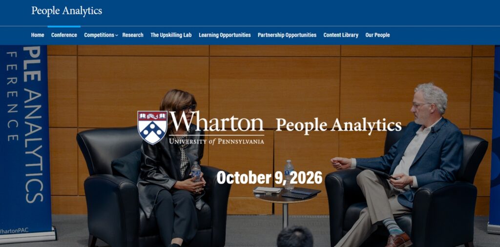 Landing page for the 13th Annual Wharton People Analytics Conference