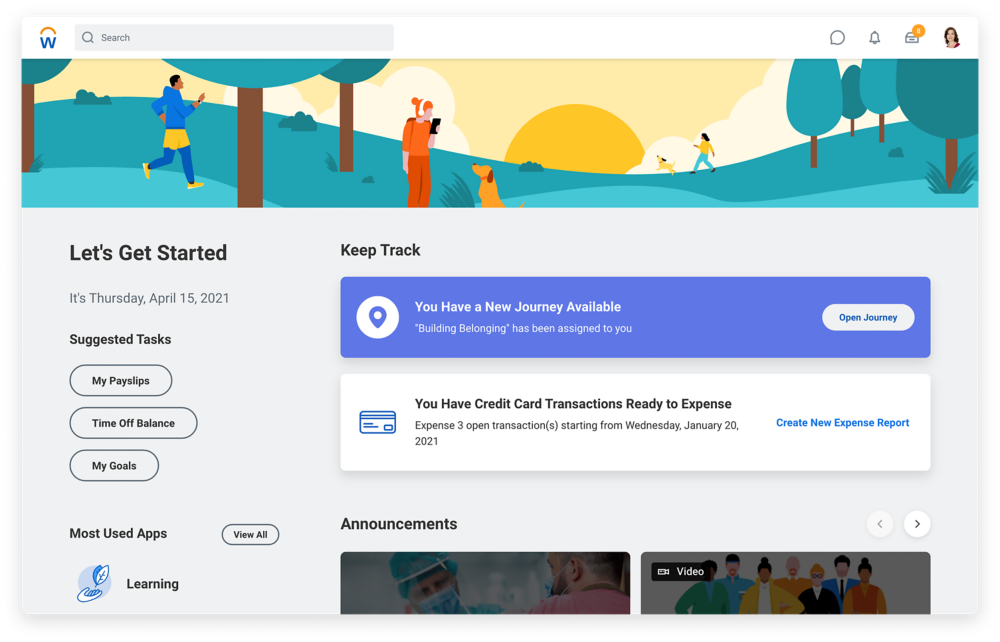 workday hcm onboarding screenshot