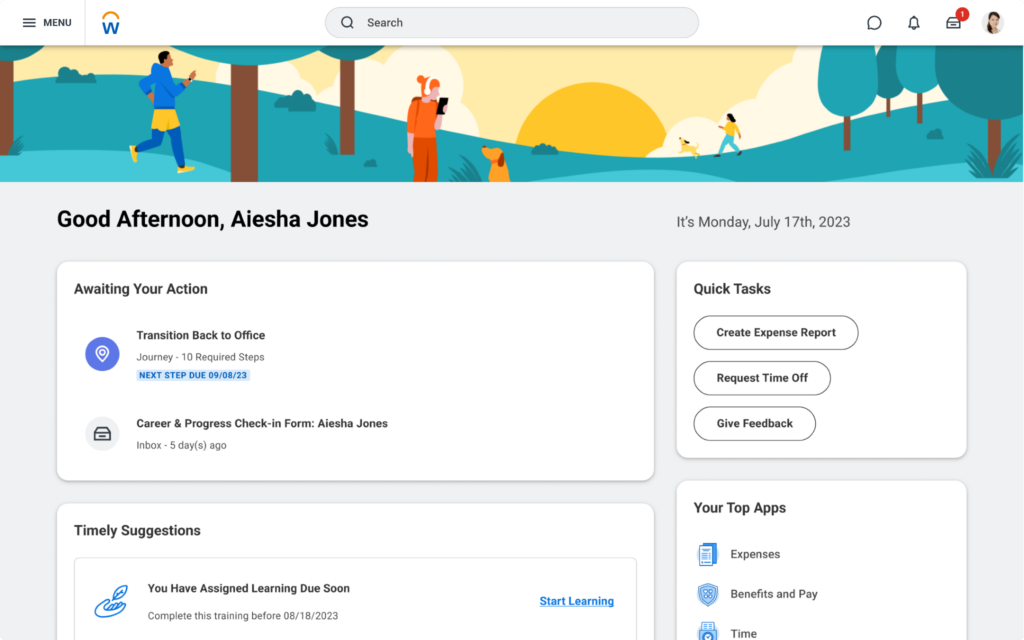 workday hcm screenshot