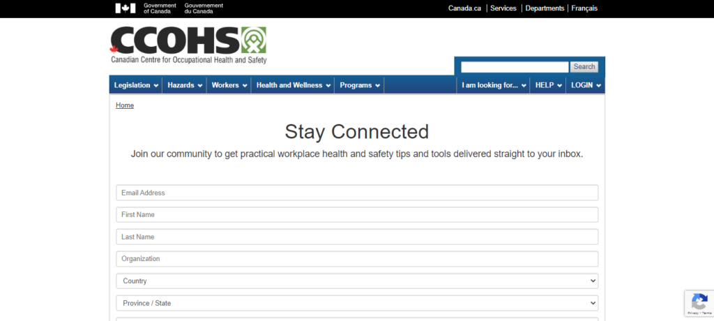 CCOHS, workplace safety newsletter