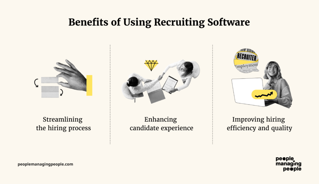 what is recruiting software infographics