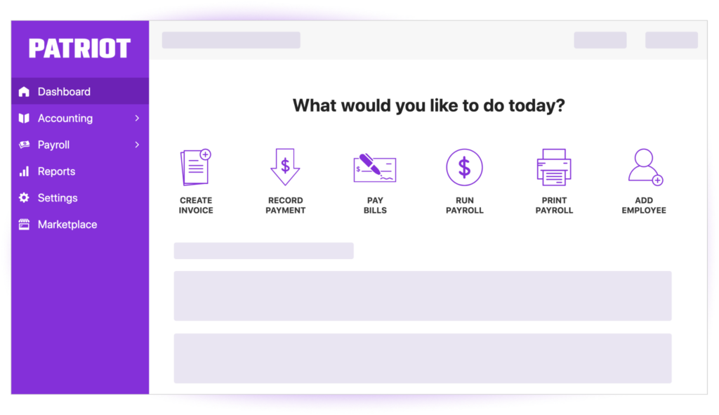 Patriot Software screenshot