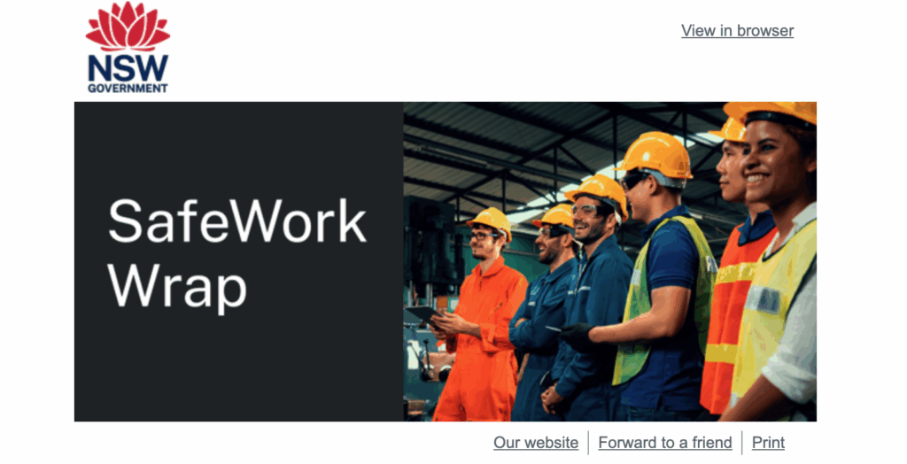 SafeWork wrap newsletter
