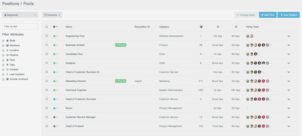 breezy scalability and team size screenshot