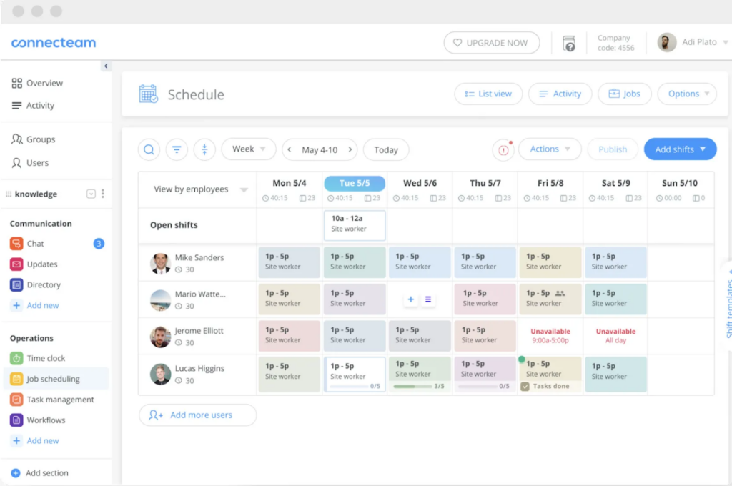 coonecteam logistics screenshot