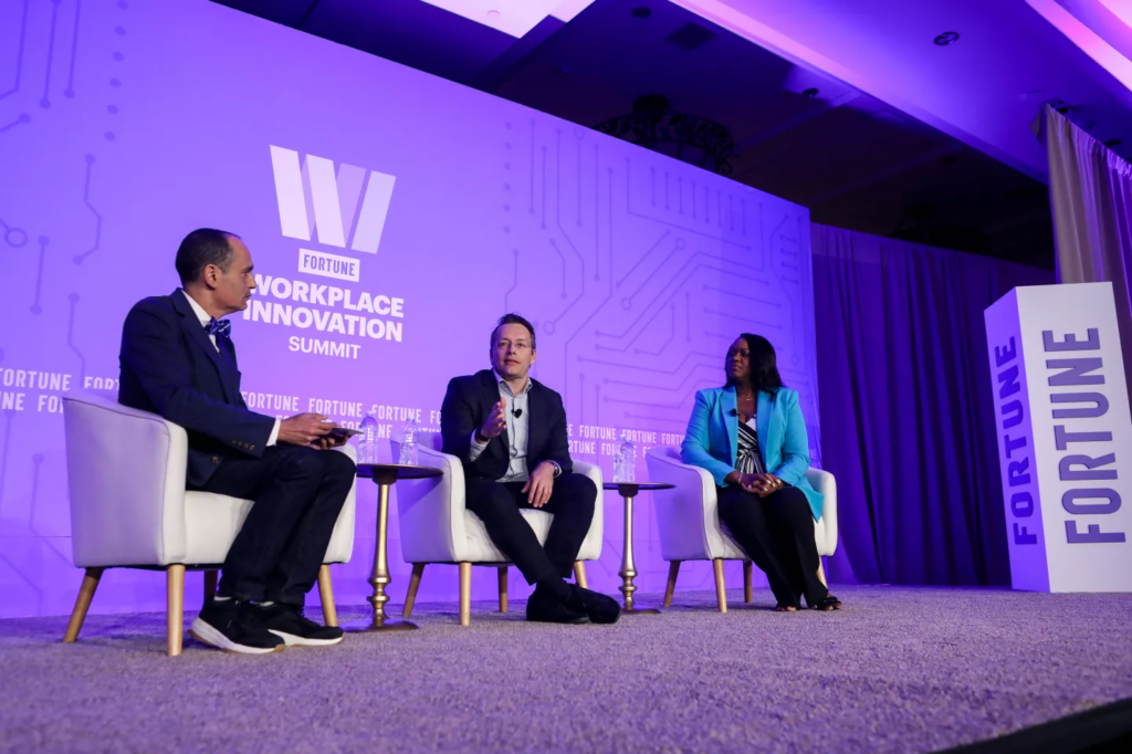 A panel discussion at the Fortune Workplace Innovation Summit