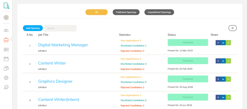 Recooty’s resume parsing feature screenshot