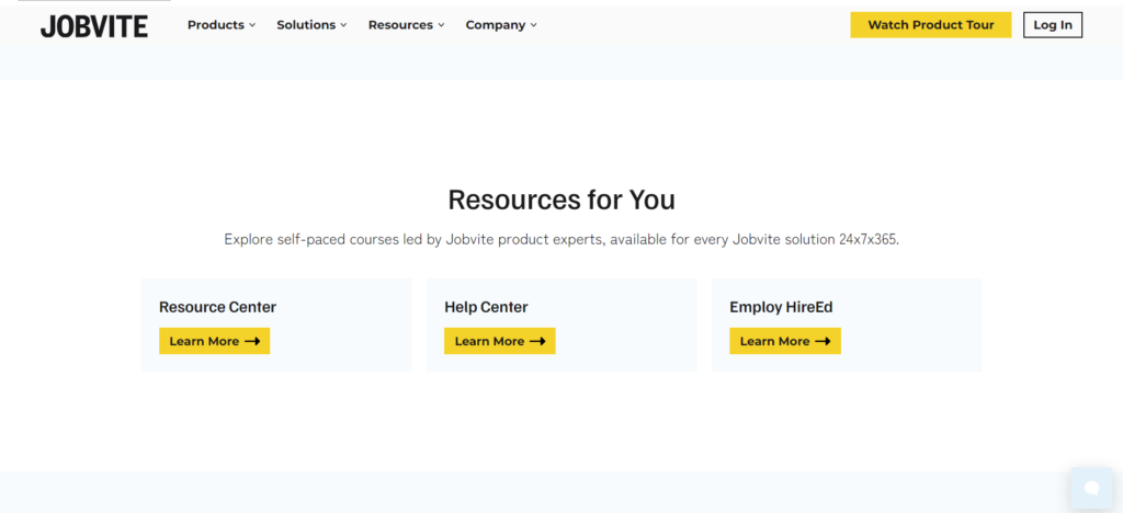 jobvite customer support screenshot
