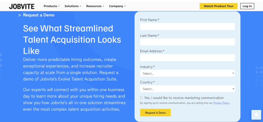jobvite pricing screenshot