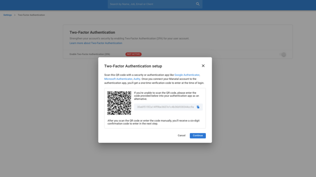 manatal security safeguard screenshot