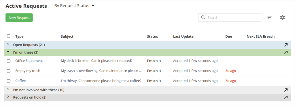 officespace maintenance management screenshot