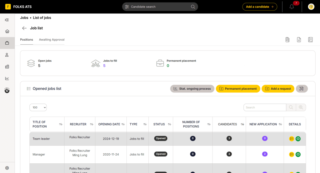 Folks HR collaboration features