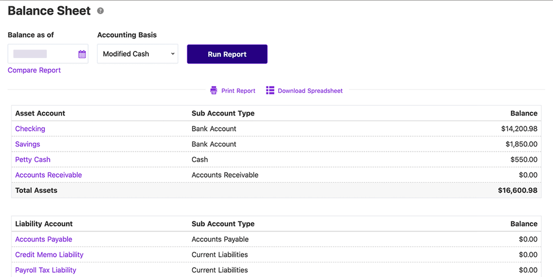 patriot software accounting integration screenshot
