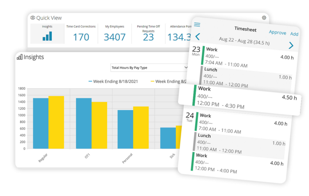 paylocity time and attendance screenshot