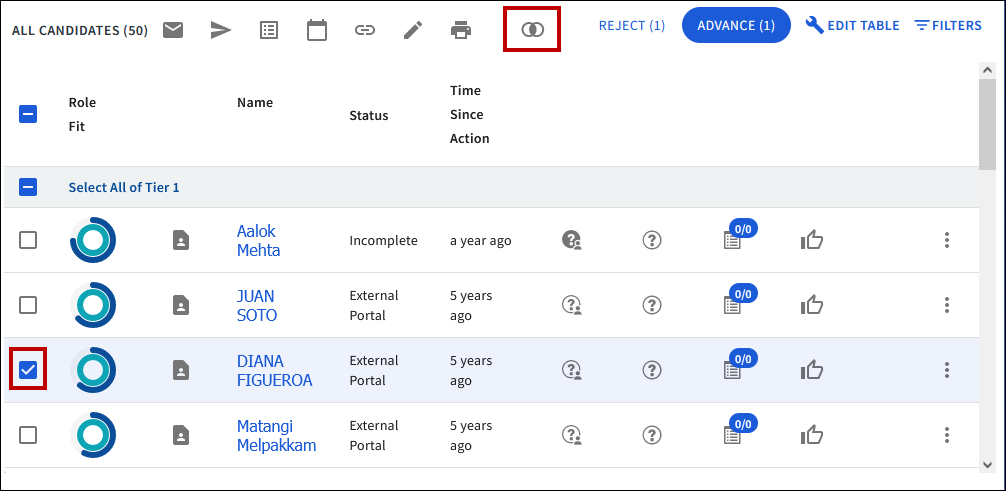 screenshot of icims ai capabilities