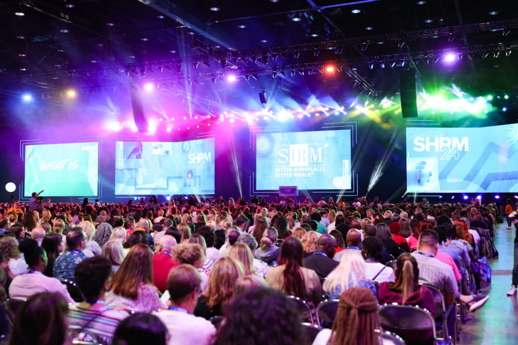 Attendees gathering at the SHRM 2024 conference