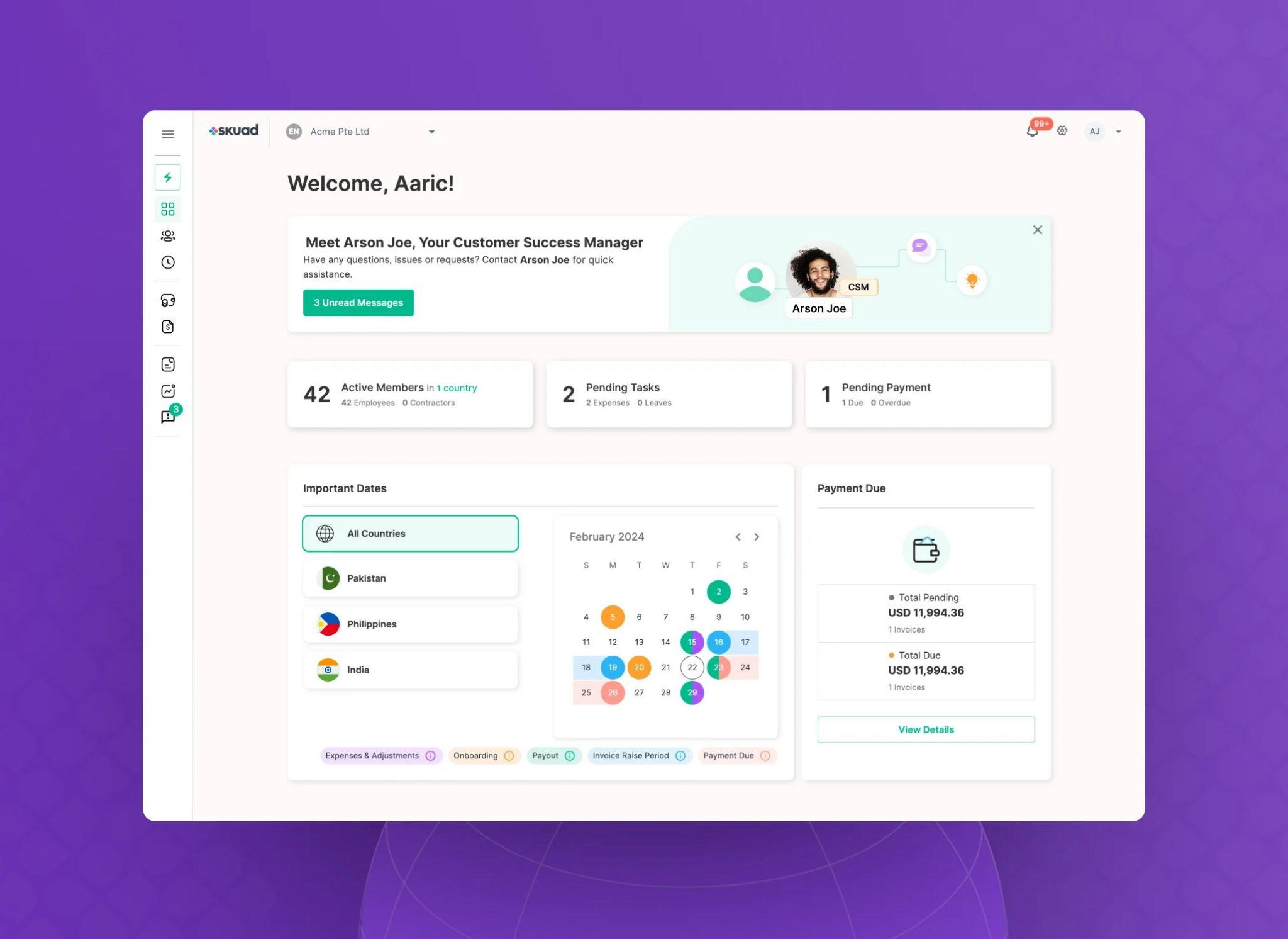 skuad ease of use screenshot